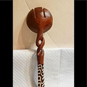 Kenyan handcarved fork